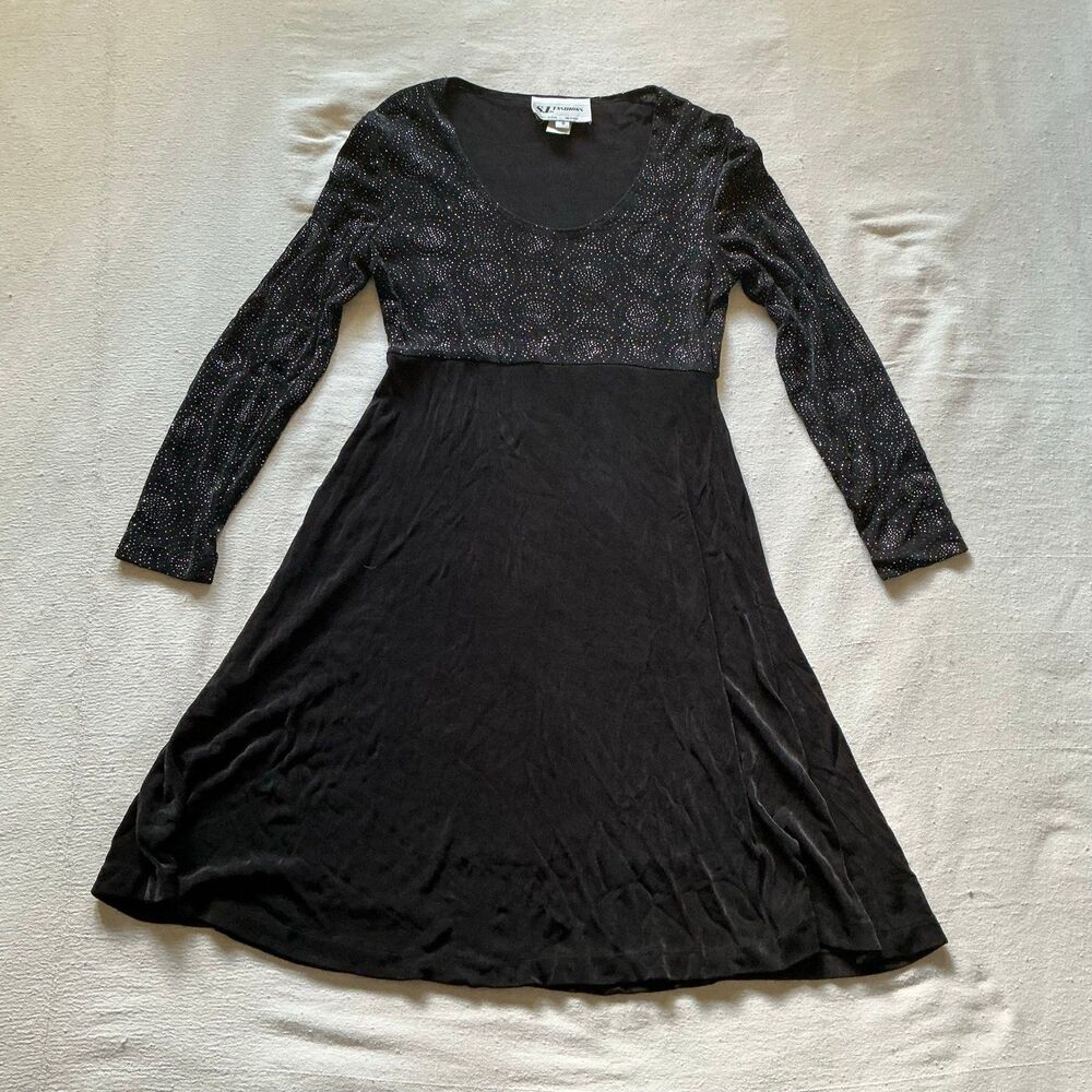 Vintage 90s Grungy Paisley Empire-Waist Dress Size 8
